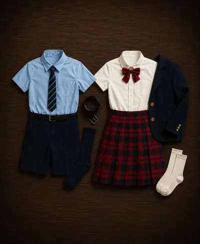 School Uniforms — Apparel product photography